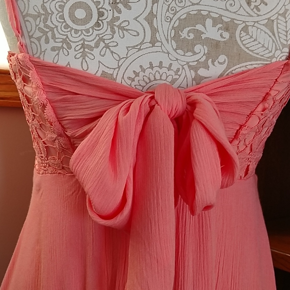 Peach colored dress. Size Various  Host Pick - Picture 5 of 9